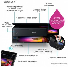 Epson EcoTank L8180 A3+ Sz&iacute;nes tintasugaras multifunkci&oacute;s fot&oacute;nyomtat&oacute; Iroda &eacute;s sz&aacute;m&iacute;t&aacute;stechnika - Nyomtat&oacute; - Tintasugaras / fot&oacute;nyomtat&oacute; - 395130