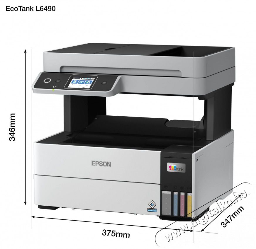 Epson EcoTank L6490 sz&iacute;nes tintasugaras multifunkci&oacute;s nyomtat&oacute; Iroda &eacute;s sz&aacute;m&iacute;t&aacute;stechnika - Nyomtat&oacute; - Multifunkci&oacute;s (tintasugaras) - 400412