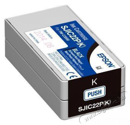 Epson S020601 SJIC22P(K) Fekete patron C3500 Iroda &eacute;s sz&aacute;m&iacute;t&aacute;stechnika - C&iacute;mkenyomtat&oacute; - Kieg&eacute;sz&iacute;tő - 401880