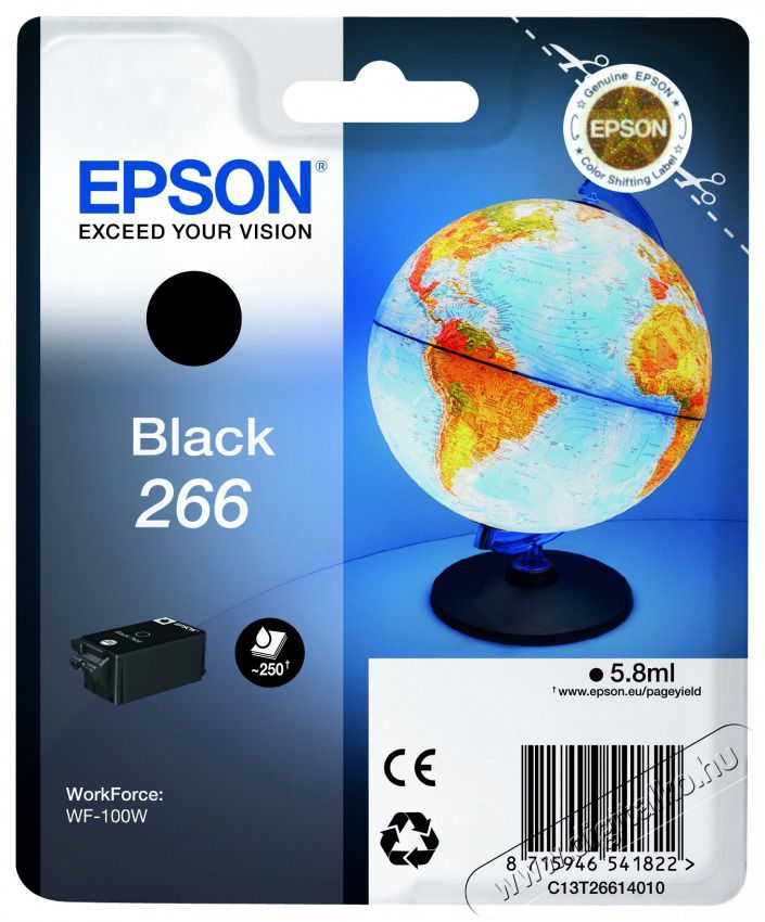Epson WF-100W fekete tintapatron Iroda &eacute;s sz&aacute;m&iacute;t&aacute;stechnika - Nyomtat&oacute; - Kieg&eacute;sz&iacute;tő - 409825