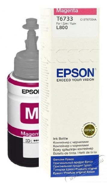 Epson T6733 70ml EcoTank kompatibilis magenta tintapalack Iroda &eacute;s sz&aacute;m&iacute;t&aacute;stechnika - Nyomtat&oacute; - Kieg&eacute;sz&iacute;tő - 427200