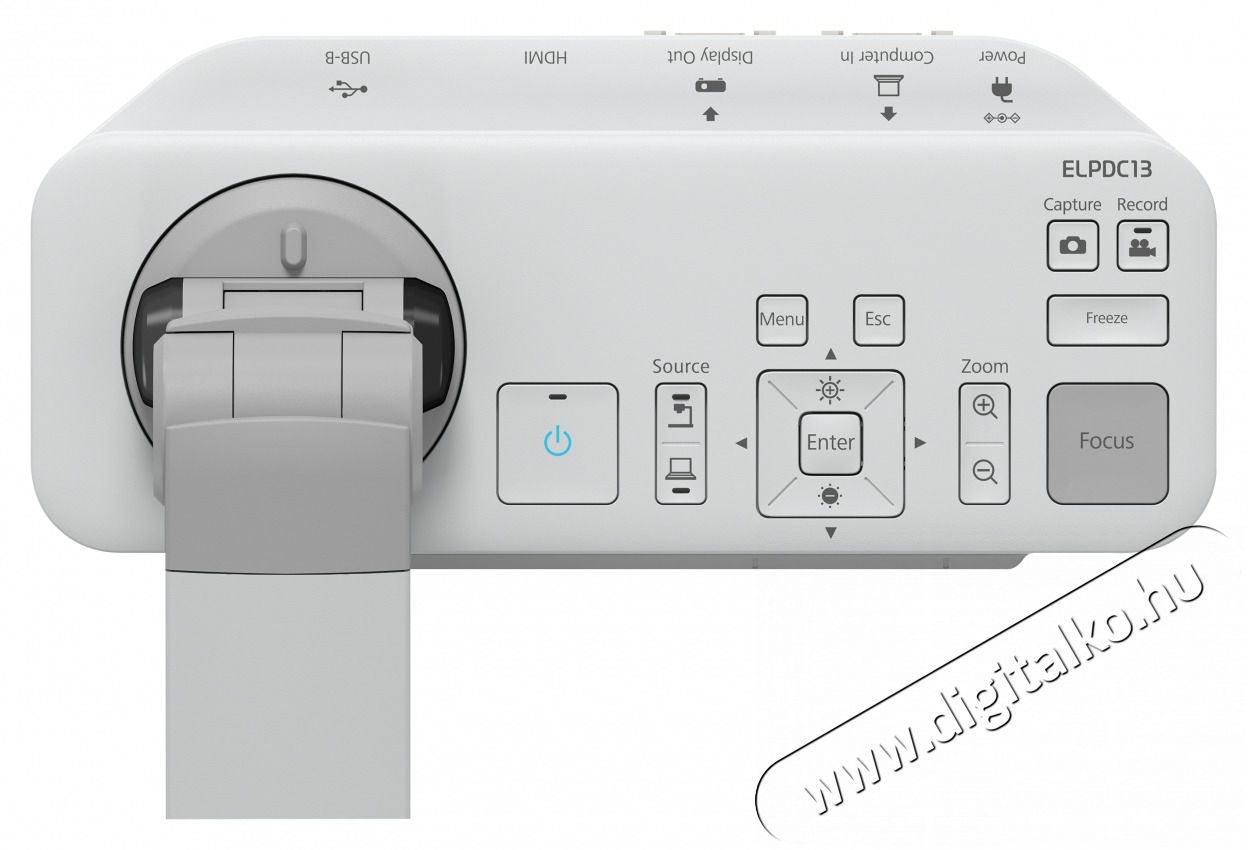 Epson Dokumentum kamera ELP DC13, projektorokhoz, 16x digit&aacute;lis zoom Fot&oacute;-Vide&oacute; kieg&eacute;sz&iacute;tők - L&aacute;mpa - LED l&aacute;mpa - 480164