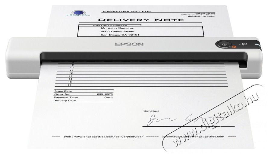 Epson Docuscanner - WorkForce DS-70 (A4, 600 DPI, 5.5 lap/perc, USB) Iroda &eacute;s sz&aacute;m&iacute;t&aacute;stechnika - Digitaliz&aacute;l&oacute; eszk&ouml;z - Szkenner - 487116