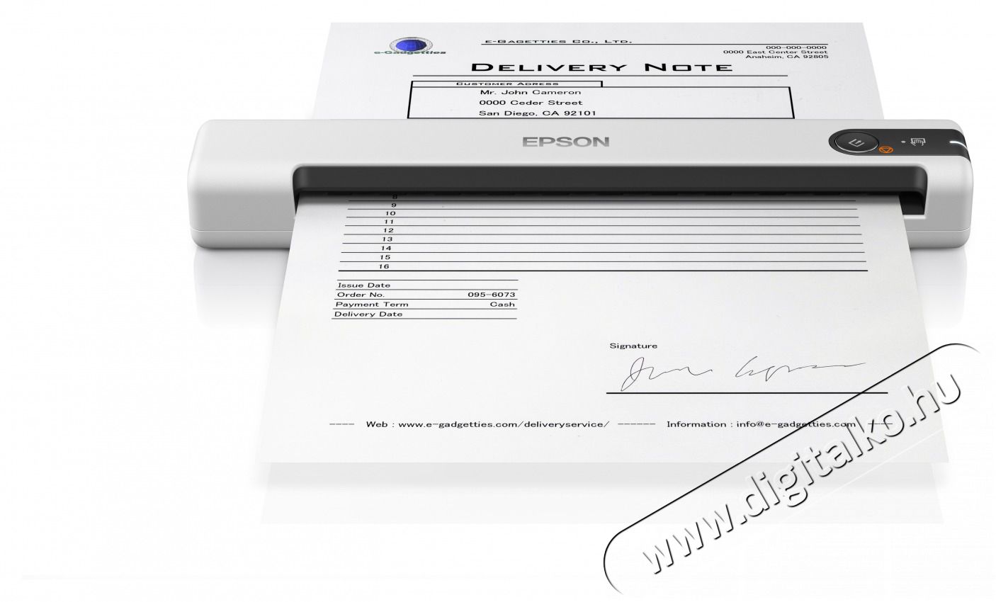 Epson Docuscanner - WorkForce DS-70 (A4, 600 DPI, 5.5 lap/perc, USB) Iroda &eacute;s sz&aacute;m&iacute;t&aacute;stechnika - Digitaliz&aacute;l&oacute; eszk&ouml;z - Szkenner - 487116