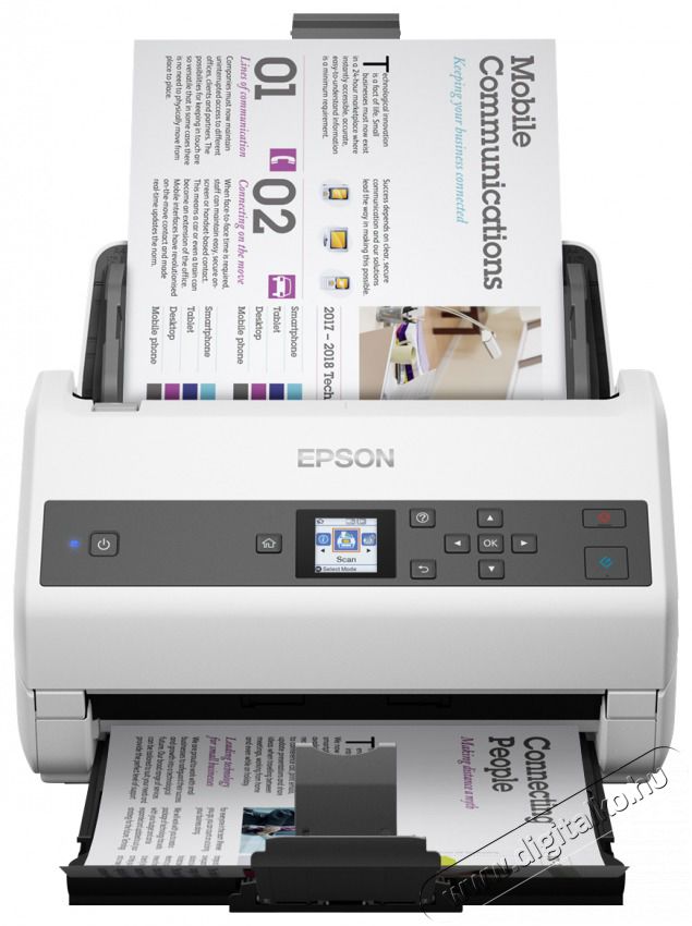 Epson Docuscanner - WorkForce DS-870 (A4, 600 DPI, 65 lap/perc, USB, ADF, duplex) Iroda &eacute;s sz&aacute;m&iacute;t&aacute;stechnika - Digitaliz&aacute;l&oacute; eszk&ouml;z - Szkenner - 487114