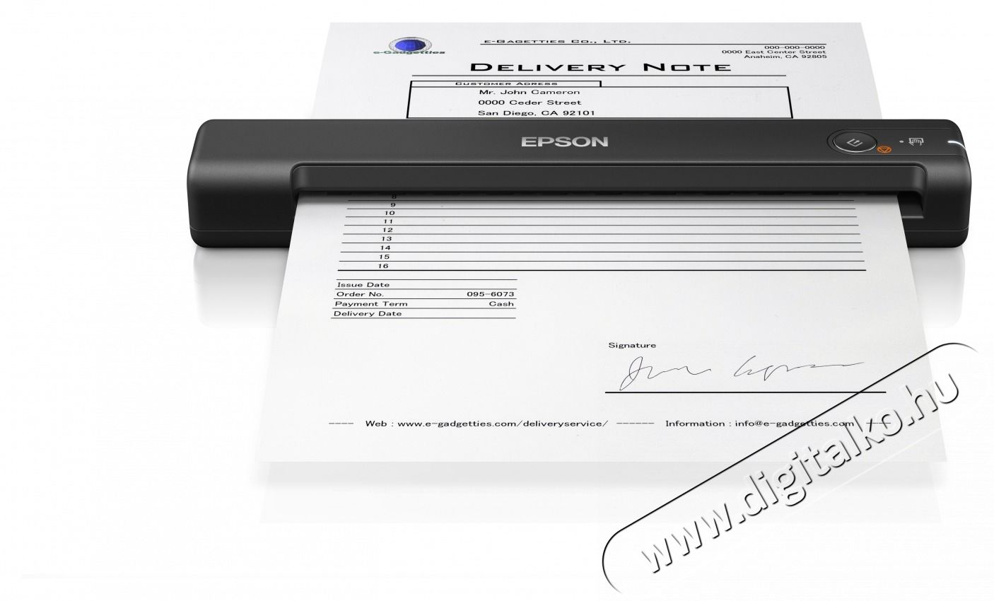 Epson Docuscanner - WorkForce ES-50 (A4, 600 DPI, 5.5 lap/perc, USB) Iroda &eacute;s sz&aacute;m&iacute;t&aacute;stechnika - Digitaliz&aacute;l&oacute; eszk&ouml;z - Szkenner - 487394