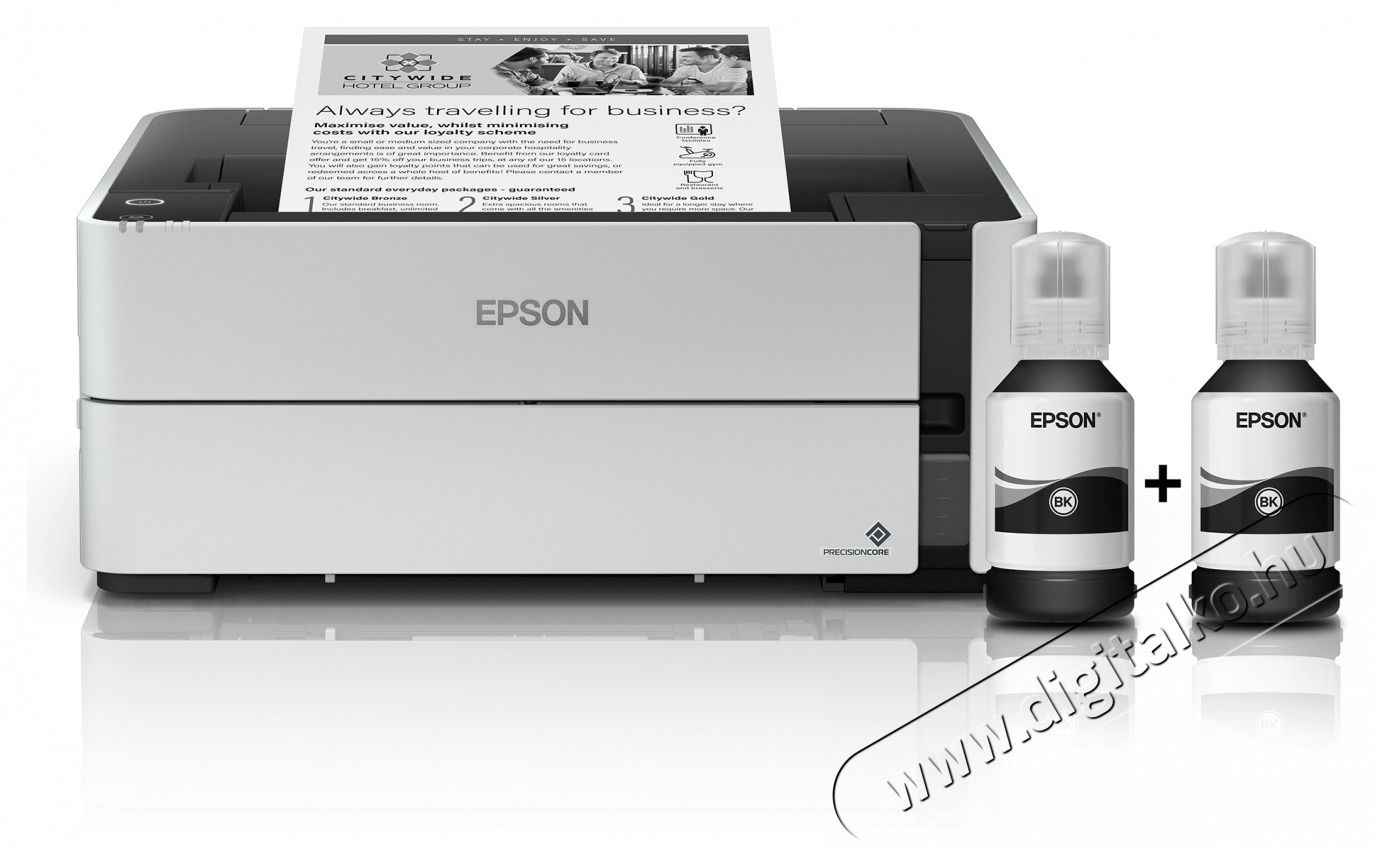Epson Tintasugaras nyomtat&oacute; - EcoTank M1170 (A4, 1200x2400 DPI, 39 lap/perc, USB/LAN/Wifi) Iroda &eacute;s sz&aacute;m&iacute;t&aacute;stechnika - Nyomtat&oacute; - Tintasugaras / fot&oacute;nyomtat&oacute; - 488897
