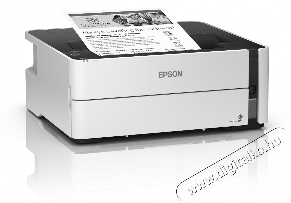 Epson Tintasugaras nyomtat&oacute; - EcoTank M1170 (A4, 1200x2400 DPI, 39 lap/perc, USB/LAN/Wifi) Iroda &eacute;s sz&aacute;m&iacute;t&aacute;stechnika - Nyomtat&oacute; - Tintasugaras / fot&oacute;nyomtat&oacute; - 488897