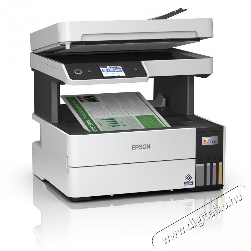 Epson EPSON Tintasugaras nyomtat&oacute; - EcoTank L6460 (A4, MFP, sz&iacute;nes,4800x1200 DPI,37 lap/perc, duplex, ADF, USB/LAN/Wifi) C11CJ89403 Iroda &eacute;s sz&aacute;m&iacute;t&aacute;stechnika - Nyomtat&oacute; - Multifunkci&oacute;s (tintasugaras) - 492469