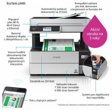 Epson EPSON Tintasugaras nyomtat&oacute; - EcoTank L6460 (A4, MFP, sz&iacute;nes,4800x1200 DPI,37 lap/perc, duplex, ADF, USB/LAN/Wifi) C11CJ89403 Iroda &eacute;s sz&aacute;m&iacute;t&aacute;stechnika - Nyomtat&oacute; - Multifunkci&oacute;s (tintasugaras) - 492469