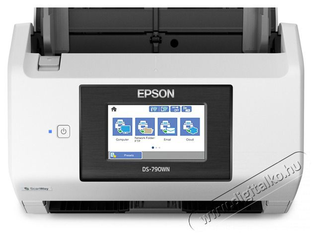 Epson Docuscanner - WorkForce DS-790WN (A4, 600 DPI, 90 lap/perc, USB/LAN/WiFi, ADF, duplex) Iroda &eacute;s sz&aacute;m&iacute;t&aacute;stechnika - Digitaliz&aacute;l&oacute; eszk&ouml;z - Szkenner - 492596