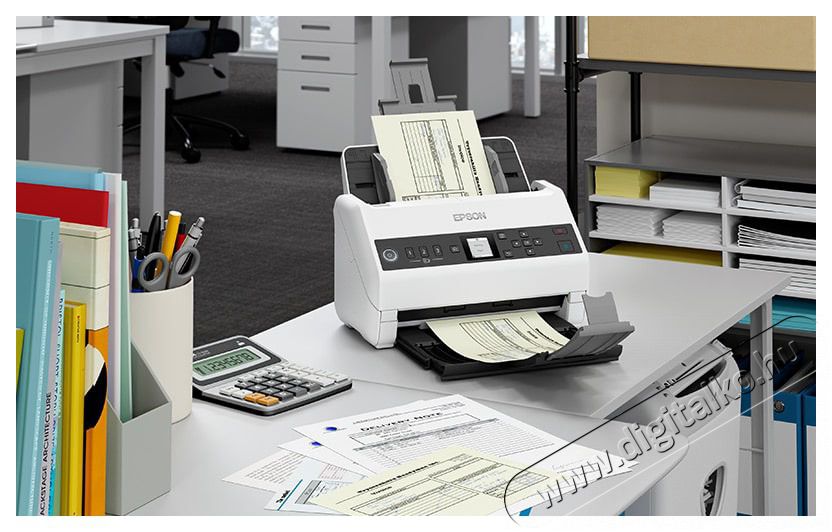 Epson H&aacute;l&oacute;zati &uuml;zleti szkenner - WorkForce DS-730N (A4, 600 DPI, 40 lap/perc, USB/LAN) Iroda &eacute;s sz&aacute;m&iacute;t&aacute;stechnika - Digitaliz&aacute;l&oacute; eszk&ouml;z - Szkenner - 492595