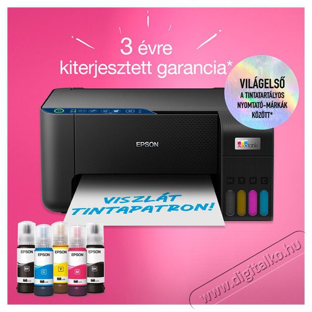 Epson EcoTank L3271 sz&iacute;nes multifunkci&oacute;s tintasugaras nyomtat&oacute; Iroda &eacute;s sz&aacute;m&iacute;t&aacute;stechnika - Nyomtat&oacute; - Tintasugaras / fot&oacute;nyomtat&oacute; - 516265