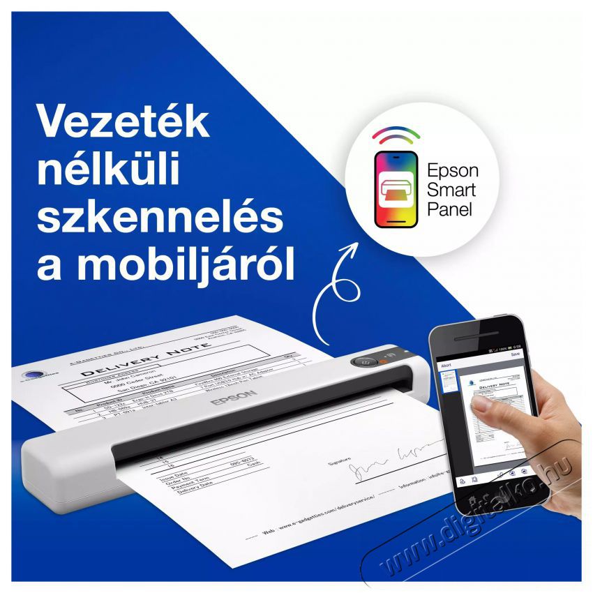 Epson Workforce DS-80W Szkenner Iroda &eacute;s sz&aacute;m&iacute;t&aacute;stechnika - Digitaliz&aacute;l&oacute; eszk&ouml;z - Szkenner - 530546
