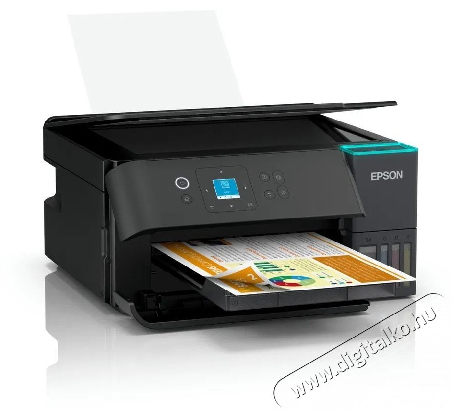 Epson EcoTank L4360 CISS Multifunkci&oacute;s tintasugaras nyomtat&oacute;, sz&iacute;nes, A4, Duplex, Wi-Fi, 4800x1200dpi, fekete Iroda &eacute;s sz&aacute;m&iacute;t&aacute;stechnika - Nyomtat&oacute; - Multifunkci&oacute;s (tintasugaras) - 532563