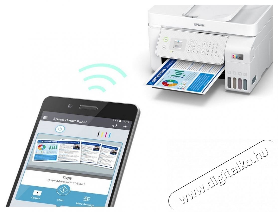 Epson EcoTank L5316 Multifunkci&oacute;s tintasugaras nyomtat&oacute;, A4, Sz&iacute;nes, 10 oldal/perc, USB, H&aacute;l&oacute;zat, Wireless, Feh&eacute;r Iroda &eacute;s sz&aacute;m&iacute;t&aacute;stechnika - Nyomtat&oacute; - Multifunkci&oacute;s (tintasugaras) - 532548