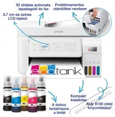 Epson EcoTank L5316 Multifunkci&oacute;s tintasugaras nyomtat&oacute;, A4, Sz&iacute;nes, 10 oldal/perc, USB, H&aacute;l&oacute;zat, Wireless, Feh&eacute;r Iroda &eacute;s sz&aacute;m&iacute;t&aacute;stechnika - Nyomtat&oacute; - Multifunkci&oacute;s (tintasugaras) - 532548