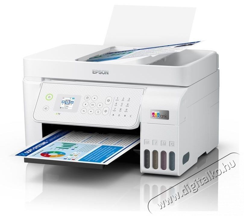 Epson EcoTank L5316 Multifunkci&oacute;s tintasugaras nyomtat&oacute;, A4, Sz&iacute;nes, 10 oldal/perc, USB, H&aacute;l&oacute;zat, Wireless, Feh&eacute;r Iroda &eacute;s sz&aacute;m&iacute;t&aacute;stechnika - Nyomtat&oacute; - Multifunkci&oacute;s (tintasugaras) - 532548