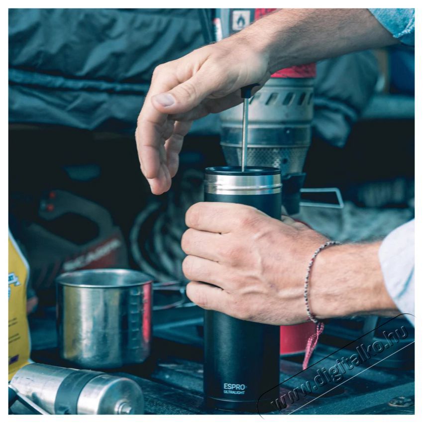 ESPRO Press P0 UltraLight 0,47l, fekete Konyhai term&eacute;kek - K&aacute;v&eacute;főző / k&aacute;v&eacute;&ouml;rlő / kieg&eacute;sz&iacute;tő - Filteres k&aacute;v&eacute;főző - 524735