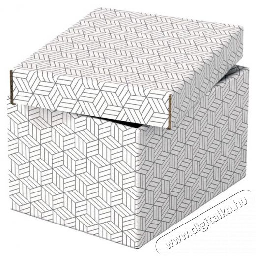 Esselte Home S m&eacute;ret 3db/csomag t&aacute;rol&oacute;doboz - feh&eacute;r H&aacute;ztart&aacute;s / Otthon / K&uuml;lt&eacute;r - Lak&aacute;sfelszerel&eacute;s - T&aacute;rol&oacute; - 395690