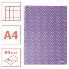 Esselte ColourBreeze A4 kock&aacute;s levendula spir&aacute;lf&uuml;zet Egy&eacute;b - Nem forgalmazzuk ! - 406976