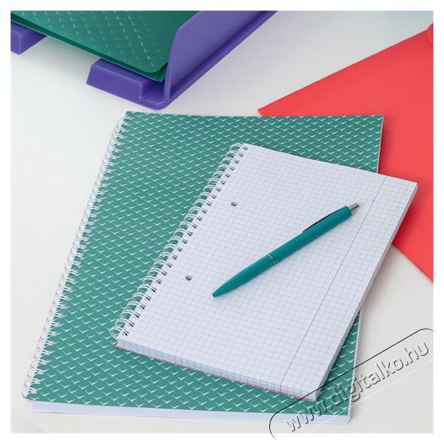 Esselte ColourBreeze A4 kock&aacute;s levendula spir&aacute;lf&uuml;zet Egy&eacute;b - Nem forgalmazzuk ! - 406976