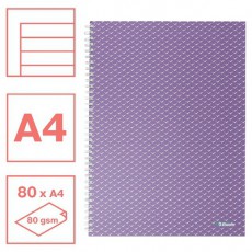 Esselte ColourBreeze A4 vonalas levendula spir&aacute;lf&uuml;zet Iroda &eacute;s sz&aacute;m&iacute;t&aacute;stechnika - Egy&eacute;b sz&aacute;m&iacute;t&aacute;stechnikai term&eacute;k - 406979