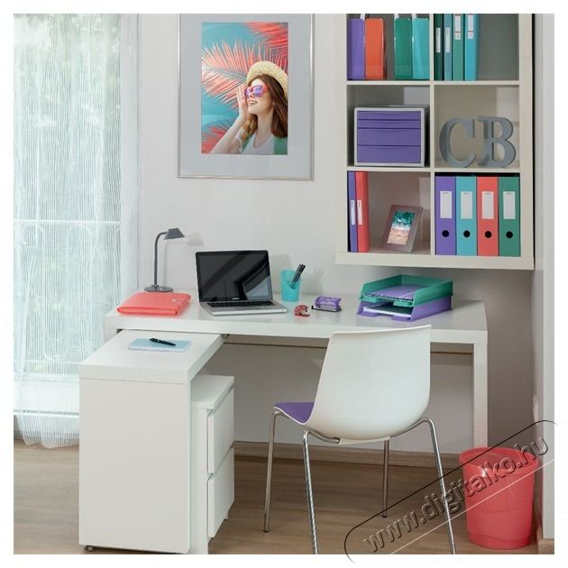 Esselte ColourBreeze A5 kock&aacute;s k&eacute;k spir&aacute;lf&uuml;zet Iroda &eacute;s sz&aacute;m&iacute;t&aacute;stechnika - Egy&eacute;b sz&aacute;m&iacute;t&aacute;stechnikai term&eacute;k - 406968