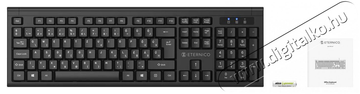 Eternico Essential Keyboard Wireless KS1000 - HU Iroda &eacute;s sz&aacute;m&iacute;t&aacute;stechnika - Billentyűzet / billentyűzet szett - Vezet&eacute;k n&eacute;lk&uuml;li - 503345