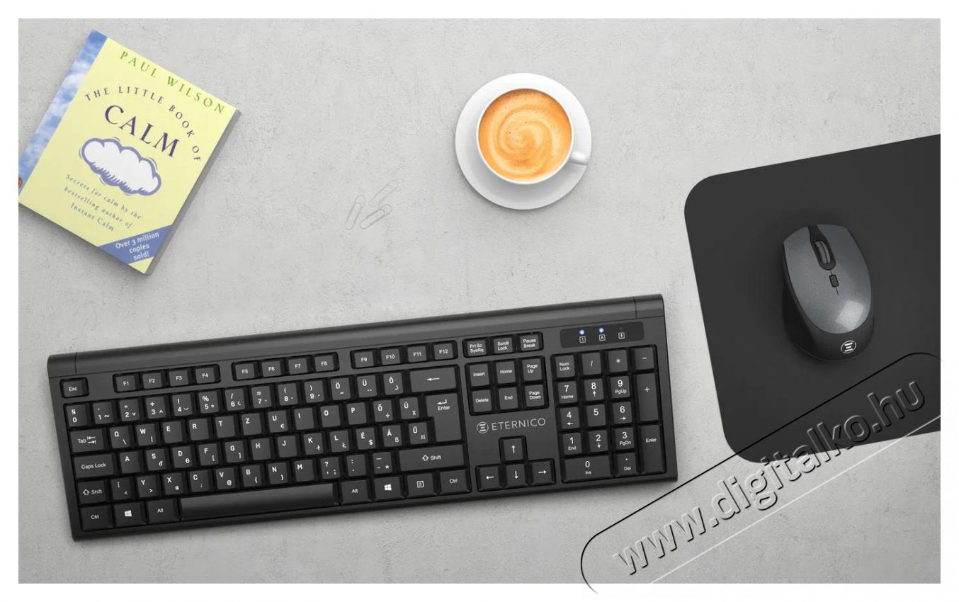 Eternico Essential Keyboard Wireless KS1000 - HU Iroda &eacute;s sz&aacute;m&iacute;t&aacute;stechnika - Billentyűzet / billentyűzet szett - Vezet&eacute;k n&eacute;lk&uuml;li - 503345