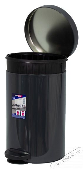 EUROGOLD SIRIUS 14l 40x25cm antracit sz&uuml;rke ped&aacute;los szemetes H&aacute;ztart&aacute;s / Otthon / K&uuml;lt&eacute;r - Lak&aacute;sfelszerel&eacute;s - Szemetes - 514020