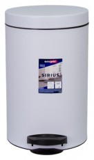 EUROGOLD SIRIUS 14l 40x25cm feh&eacute;r ped&aacute;los szemetes H&aacute;ztart&aacute;s / Otthon / K&uuml;lt&eacute;r - Lak&aacute;sfelszerel&eacute;s - Szemetes - 514019