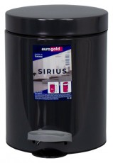 EUROGOLD SIRIUS 5l 19x24cm antracit sz&uuml;rke ped&aacute;los szemetes H&aacute;ztart&aacute;s / Otthon / K&uuml;lt&eacute;r - Lak&aacute;sfelszerel&eacute;s - Szemetes - 514017