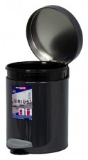EUROGOLD SIRIUS 5l 19x24cm antracit sz&uuml;rke ped&aacute;los szemetes H&aacute;ztart&aacute;s / Otthon / K&uuml;lt&eacute;r - Lak&aacute;sfelszerel&eacute;s - Szemetes - 514017