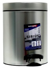 EUROGOLD SIRIUS 5l 19x24cm ez&uuml;st ped&aacute;los szemetes H&aacute;ztart&aacute;s / Otthon / K&uuml;lt&eacute;r - Lak&aacute;sfelszerel&eacute;s - Szemetes - 514018