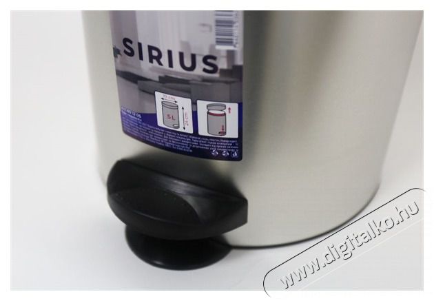 EUROGOLD SIRIUS 5l 19x24cm ez&uuml;st ped&aacute;los szemetes H&aacute;ztart&aacute;s / Otthon / K&uuml;lt&eacute;r - Lak&aacute;sfelszerel&eacute;s - Szemetes - 514018