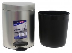 EUROGOLD SIRIUS 5l 19x24cm ez&uuml;st ped&aacute;los szemetes H&aacute;ztart&aacute;s / Otthon / K&uuml;lt&eacute;r - Lak&aacute;sfelszerel&eacute;s - Szemetes - 514018