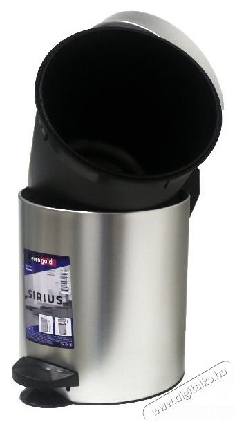 EUROGOLD SIRIUS 5l 19x24cm ez&uuml;st ped&aacute;los szemetes H&aacute;ztart&aacute;s / Otthon / K&uuml;lt&eacute;r - Lak&aacute;sfelszerel&eacute;s - Szemetes - 514018