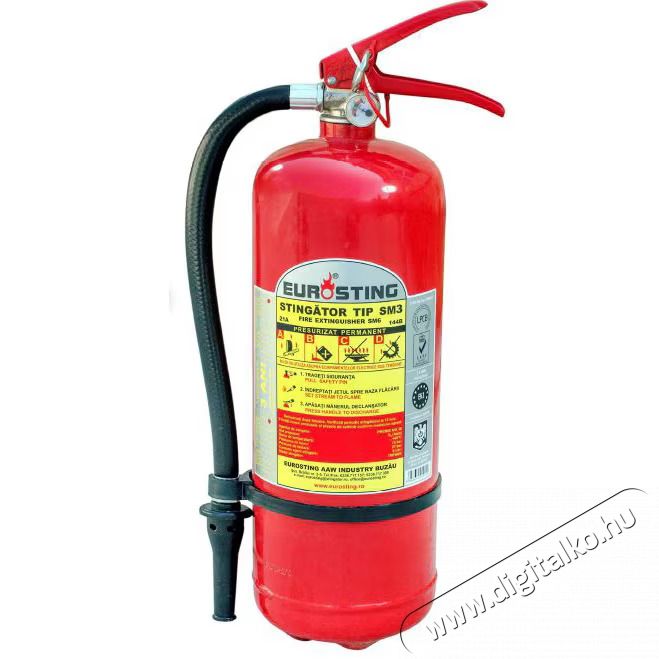 Eurosting t&uacute;lnyom&aacute;sos tűzolt&oacute; k&eacute;sz&uuml;l&eacute;k, mechanikus habbal, SM3 t&iacute;pus, 3 l H&aacute;ztart&aacute;s / Otthon / K&uuml;lt&eacute;r - Szersz&aacute;m - Egy&eacute;b szersz&aacute;m - 535188