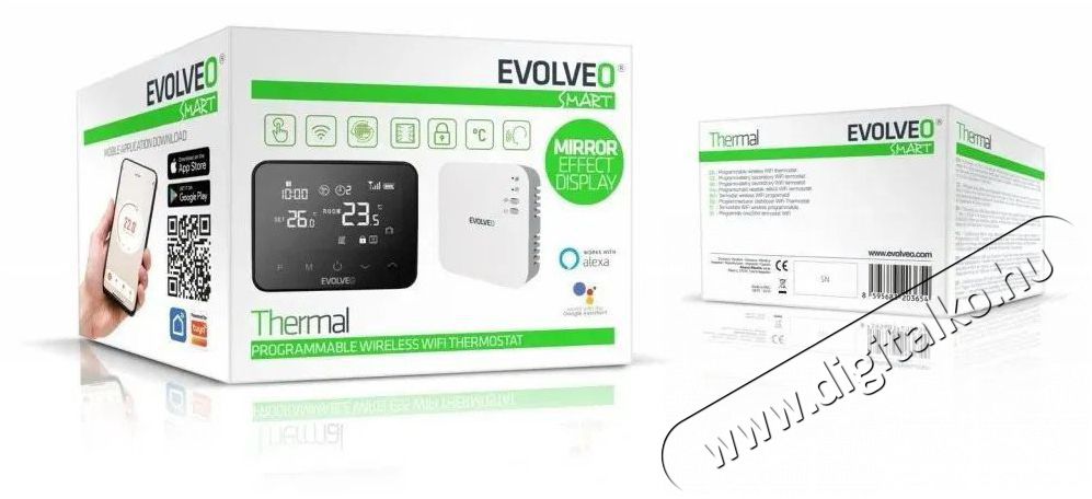 Evolveo Thermal H&aacute;ztart&aacute;s / Otthon / K&uuml;lt&eacute;r - Okos otthon - Termoszt&aacute;t - 508092