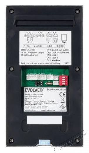 Evolveo DoorPhone 20-2W H&aacute;ztart&aacute;s / Otthon / K&uuml;lt&eacute;r - Biztons&aacute;gtechnika - Kieg&eacute;sz&iacute;tő - 522586