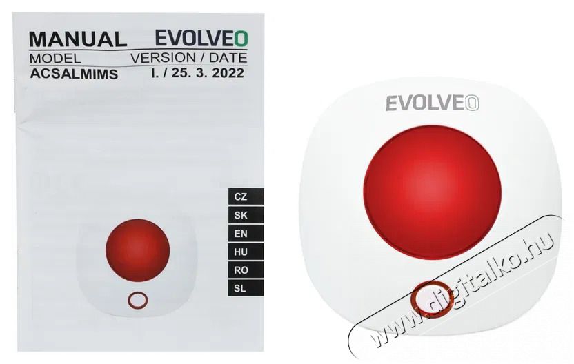 Evolveo Alarmex Pro (ACSALMIMS) vezet&eacute;k n&eacute;lk&uuml;li belt&eacute;ri szir&eacute;na H&aacute;ztart&aacute;s / Otthon / K&uuml;lt&eacute;r - Biztons&aacute;gtechnika - Szir&eacute;na - 519387