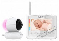 Evolveo NL4 Bébiőr éjszakai fénnyel és forgó kamerával Szépségápolás / Egészség - Baba mama termék - Bébiőr / babafigyelő - 519404