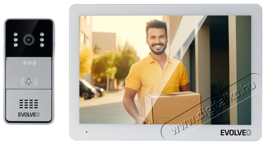 Evolveo DoorPhone 10-2W H&aacute;ztart&aacute;s / Otthon / K&uuml;lt&eacute;r - Biztons&aacute;gtechnika - Kieg&eacute;sz&iacute;tő - 519395