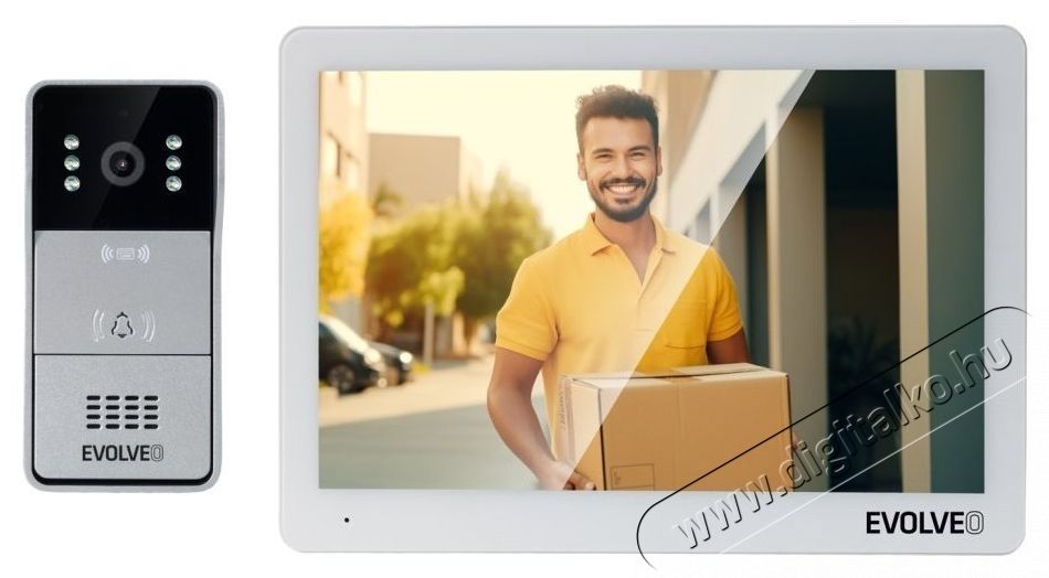 Evolveo DoorPhone 10-2W H&aacute;ztart&aacute;s / Otthon / K&uuml;lt&eacute;r - Biztons&aacute;gtechnika - Kieg&eacute;sz&iacute;tő - 519395