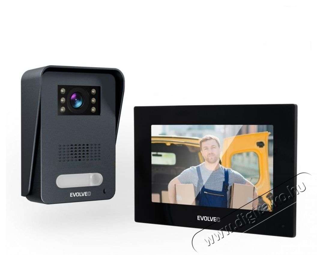 Evolveo DoorPhone AP1-2, fekete H&aacute;ztart&aacute;s / Otthon / K&uuml;lt&eacute;r - Biztons&aacute;gtechnika - Kieg&eacute;sz&iacute;tő - 519399