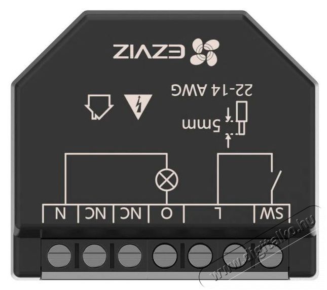 Ezviz T35-R100-WM okos WiFi kapcsol&oacute;modul, 1 csatorna, fogyaszt&aacute;sm&eacute;r&eacute;s H&aacute;ztart&aacute;s / Otthon / K&uuml;lt&eacute;r - Okos otthon - Kieg&eacute;sz&iacute;tő - 522618