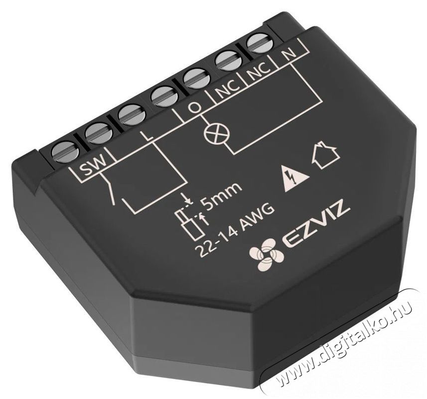 Ezviz T35-R100-WM okos WiFi kapcsol&oacute;modul, 1 csatorna, fogyaszt&aacute;sm&eacute;r&eacute;s H&aacute;ztart&aacute;s / Otthon / K&uuml;lt&eacute;r - Okos otthon - Kieg&eacute;sz&iacute;tő - 522618