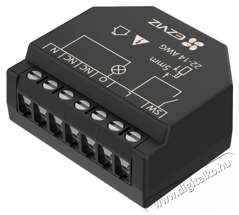 Ezviz T35-R100-WM okos WiFi kapcsol&oacute;modul, 1 csatorna, fogyaszt&aacute;sm&eacute;r&eacute;s H&aacute;ztart&aacute;s / Otthon / K&uuml;lt&eacute;r - Okos otthon - Kieg&eacute;sz&iacute;tő - 522618