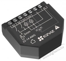 Ezviz T36-R100-WM okos WiFi kapcsol&oacute;modul, 2 csatorna, fogyaszt&aacute;sm&eacute;r&eacute;s H&aacute;ztart&aacute;s / Otthon / K&uuml;lt&eacute;r - Okos otthon - Kieg&eacute;sz&iacute;tő - 522619